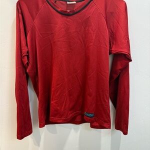 Melanzana Red Longsleeve Synthetic Top